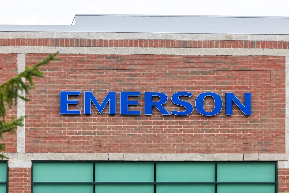 Emerson Electric Co_ sign on building-by SNEHIT PHOTO via Shutterstock